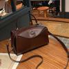 2025 New Genuine Leather Women's Bag Shoulder Crossbody Box Bag High-end Boston Handbag
