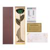 Long Stem Dipped 24k Gold Trim Red Rose In Gold Gift Box with Stand (green Rose with Stand)