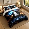 3-teiliges Bettwäsche-Set Solo Leveling Weiche Bettlaken und zwei Kissenbezüge Heim-Schlafzimmer-Dekor