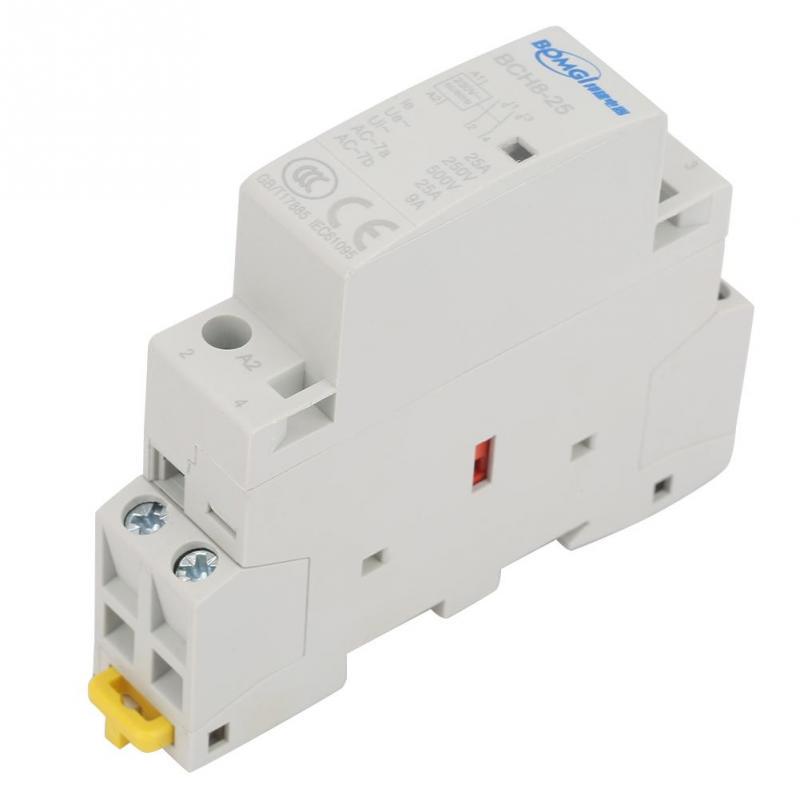 2P 25A 50/60HZ Din Rail Household AC Contactor