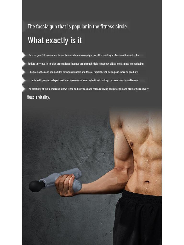 Mini Portable Rechargeable Fascial Massager Gun for Muscle Relaxation