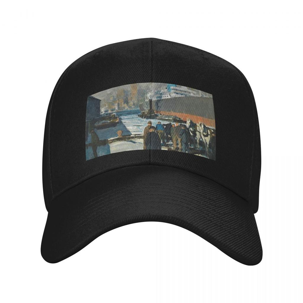 Men of the Docks - George Bellows Baseball Cap Hat Beach Trucker Hat Golf Wear Women Men's