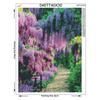 5D Diy Landscape Colours Wisteria Tree Diamond Pattern Rhinestones Diamond Painting