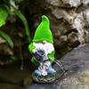 Solar Gnome Garden Lamp Resin Ornament