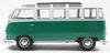 SOLID O Volkswagen T1 Samba Bus 1962 Finished Model S1813403 1/18 (Green/White)