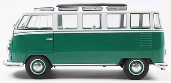 SOLID O Volkswagen T1 Samba Bus 1962 Finished Model S1813403 1/18 (Green/White)