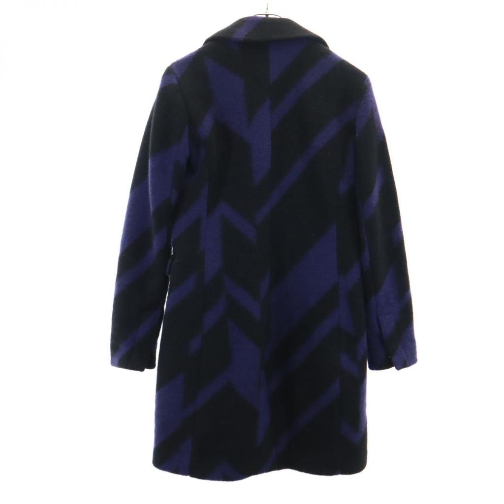 ARMANI EXCHANGE wool blend Chester coat M Black Women Used