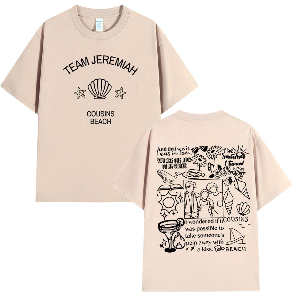 TV Play The Summer I Turned Pretty Team Jeremiah Cousins Beach Graphic Tshirt Men Women Casual Cotton T Shirts Oversized Tshirt