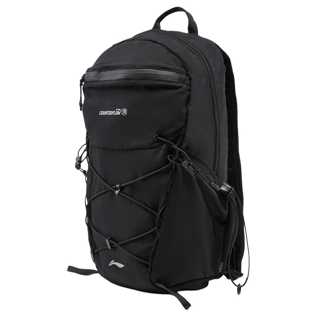 New LiNing CF Tracing Outdoor Collection Polyamide Backpack Unisex Black ABDV335-1