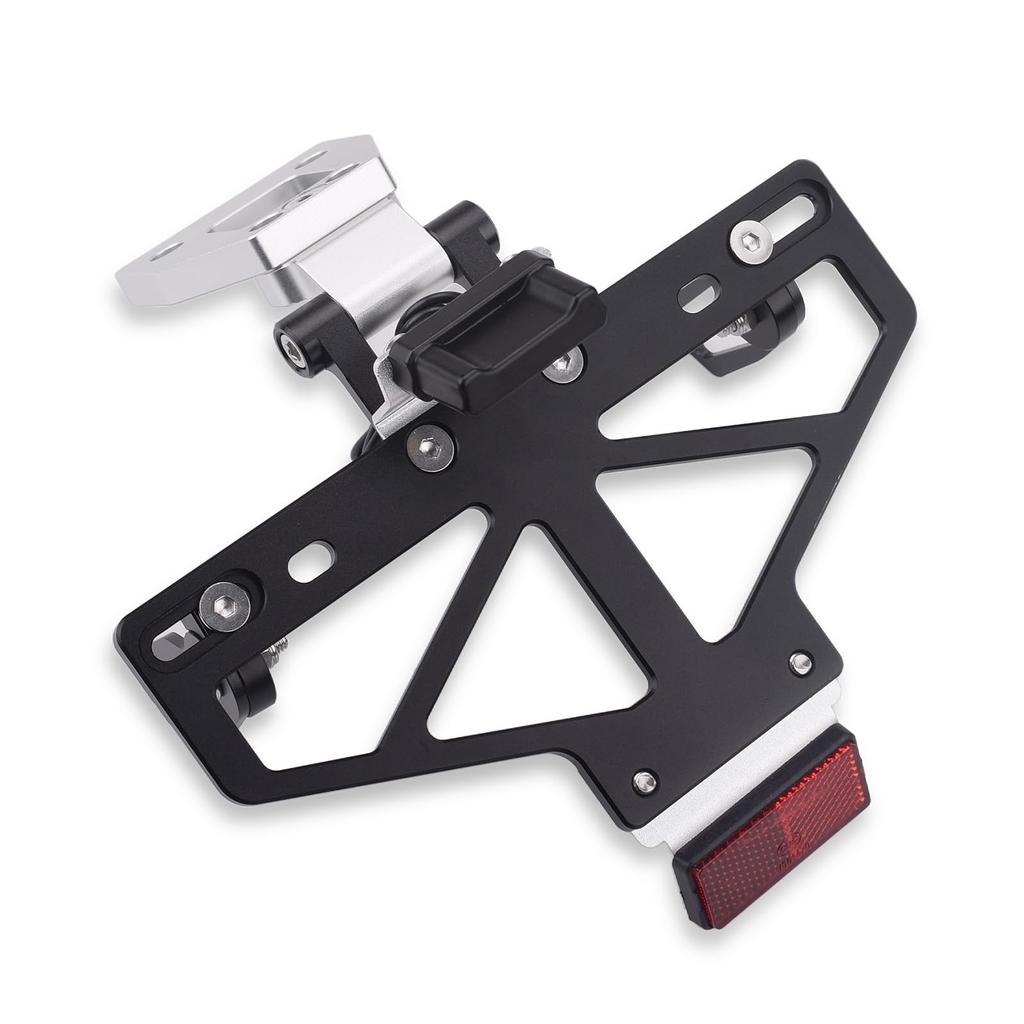 Motorcycle Fender Eliminator Kit for Kawasaki Ninja 400 Z400 (2018-2024) and Ninja 250 Z250 (2019-2024) - Aluminum (Silver and Black)