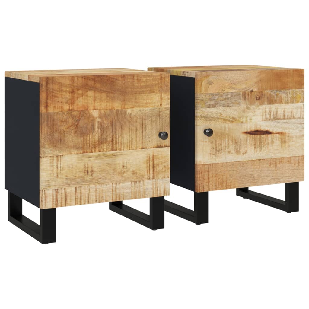 Nightstands 2 pcs. 40 x 33 x 46 cm Solid Mango Wood
