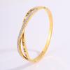 Premium Trendy Geometric Pearl Shell Stainless Steel Bangle Chic Accessory Perfect for Daily Wear Bangle for Women