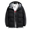 Casual Men's Cotton Jacket Solid Color Loose Winter     Daily Warm
