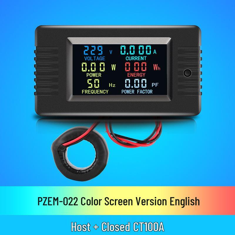 Peacefair AC Digital Power Tester: Multifunction Voltage, Current, Power, Frequency, and Energy Meter.