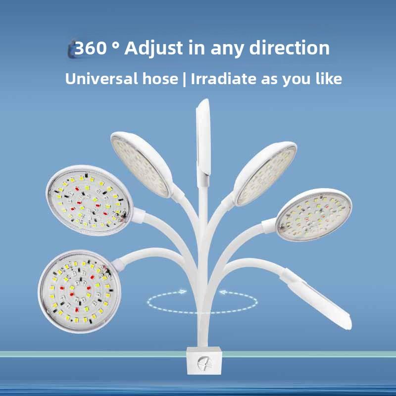 USB Aquarium LED Lamp Fish Tank Light Decor Aquatic Plant Multiple Modes Dimmable Lightness Full Spectrum Mini Clip Light 5W