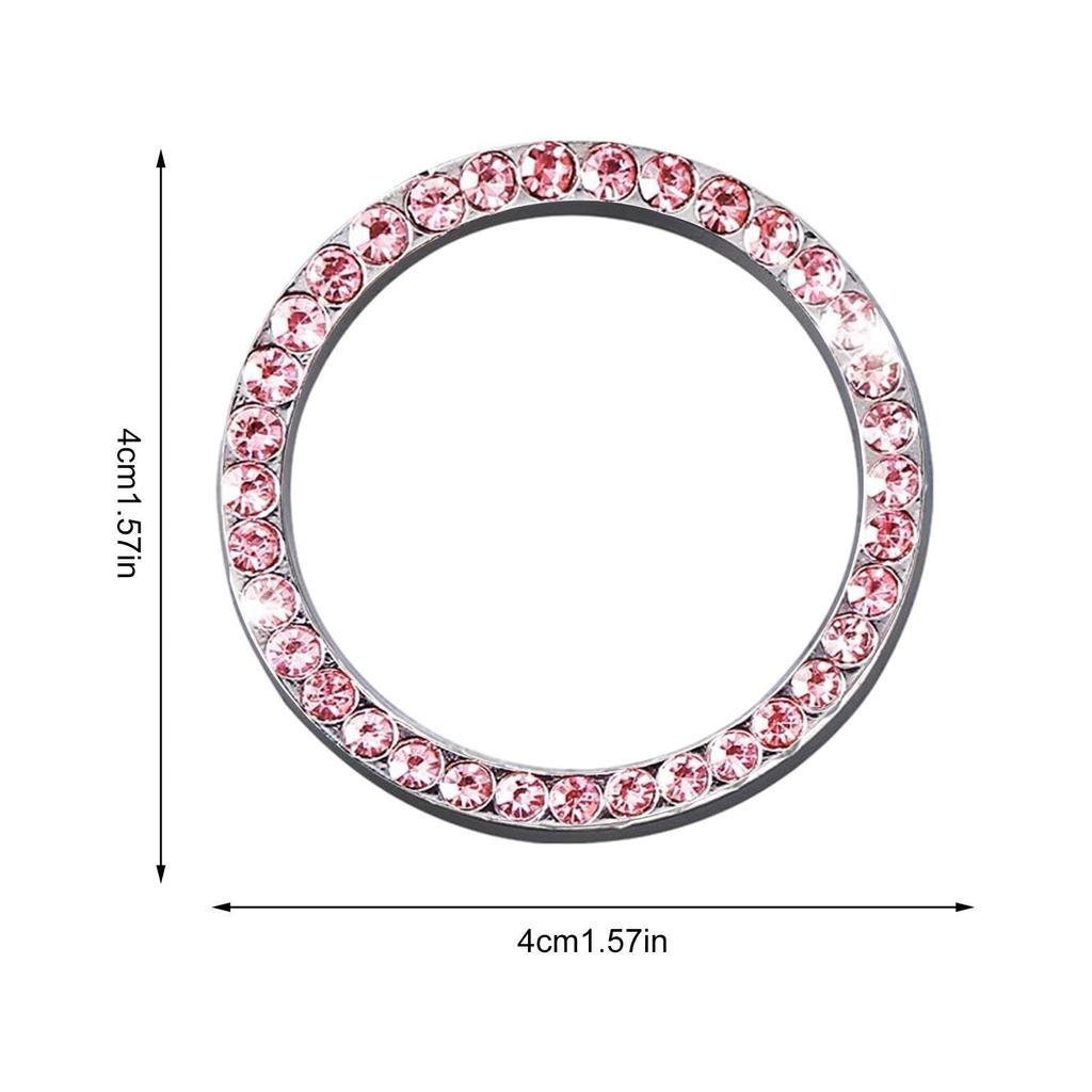 Start Stop Push Button Cover - Bling Blinker Starter Button Car Start with Adhesive