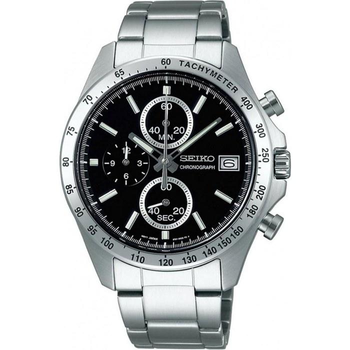 SEIKO Chronograph Quartz Watch Men s SBTR005 Black