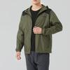 Columbia Logo Comfortable Breathable Casual Hooded Windbreaker Long Sleeve Jacket Men jackets Green KE3972-396