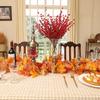 2M Artificial Fall Maple Leaf Garland Fake Plants Autumn Decor Leaves Vine for Thanksgiving Halloween Festivals Wedding Decora