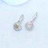 New Women Earring Pendant Fashion 925 Silver Diamond -Studded Gypsophila Ear Studs Piercing Hoops Earrings Jewelry Festival Gift