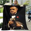 The Godfather Retro Printed Blankets Fashion Warm Flange Blanket Soft And Comfortable Blanket Bed Linings Birthday Gift