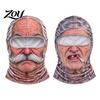 Group Photo Props Funny Realistic Face Ski Mask, Breathable Acrylic And Modal Full Winter Adventure Gear Balaclava, Windproof Headgear for Outdoor