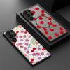 Cherry Fruits Print Case For Samsung Galaxy S26 Ultra S25 FE S24 S23 S22 Plus S21 FE Magnetic Slim Hybrid TPU+PC Matte Phone Cover