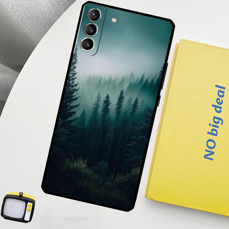 Beautiful Mountain Forest Nature Phone Case For Samsung Galaxy S24 Ultra S20 S21 S22 S23 Plus S9 S10 S24 FE S25 Ultra Cover