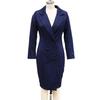 Yousheng Women's Blazer Dress Notch Lapel V Neck Long Sleeve Work Dress Church Office Sheath Dress Double Breasted Business Outfit
