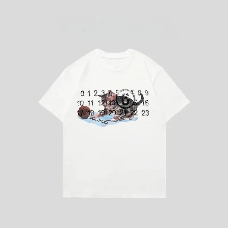 2025 European and American Fashion New Brand Printed T-shirt Round Neck Short Sleeve Casual Loose Fashion Tops for Women Y2K Top