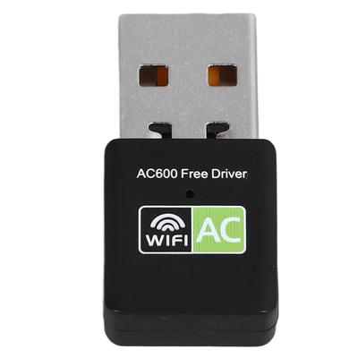 USB WiFi Adapter 2.4G 5.8G Dual Band 600Mbps High Speed Transmission Stable Connection Wireless