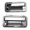 2pcs All Metal Exterior Door Handles with Lock Cylinder Replacement for Chevy C1500 C2500 C3500 K1500 K2500 K3500 Tahoe