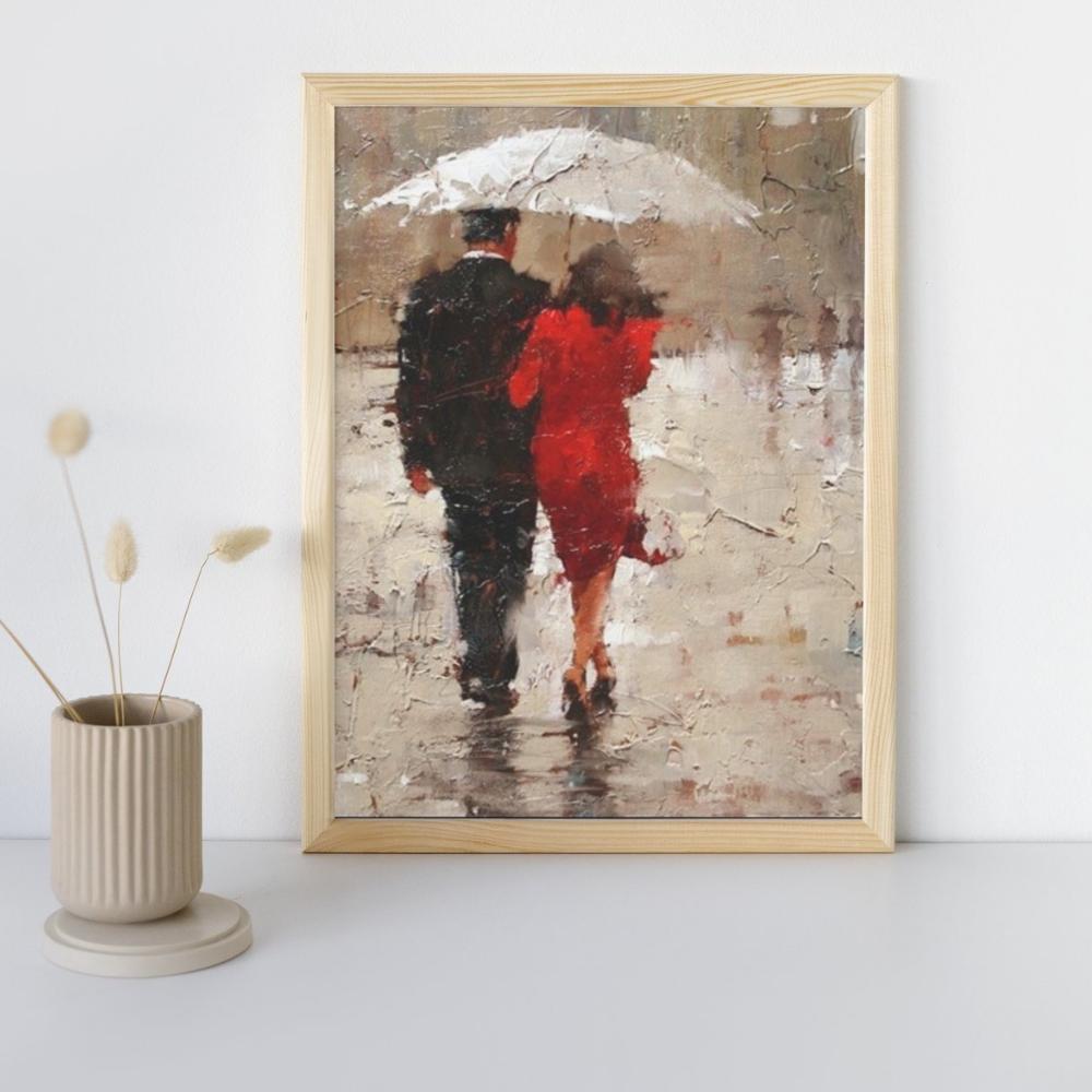 Malowanie Po Numerach Z Ramą Obrazy Do Malowania - Kroki We Dwoje 40X50 Cm