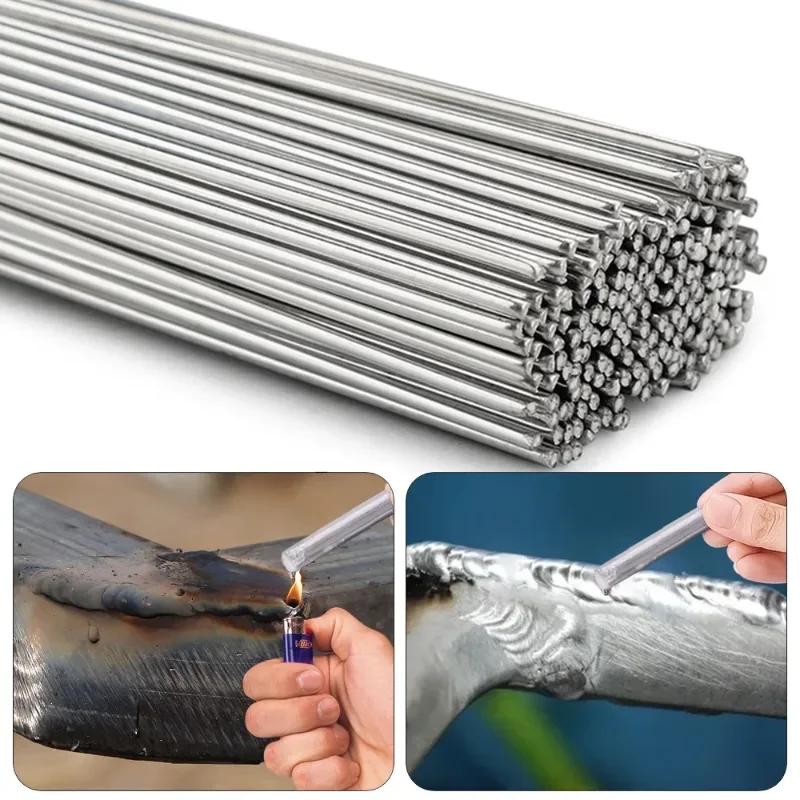 80Pcs Aluminum Welding Rod Low Temperature Repair Agent Welding Rods Stainless Steel Copper Iron Easy Melt Soldering Tools