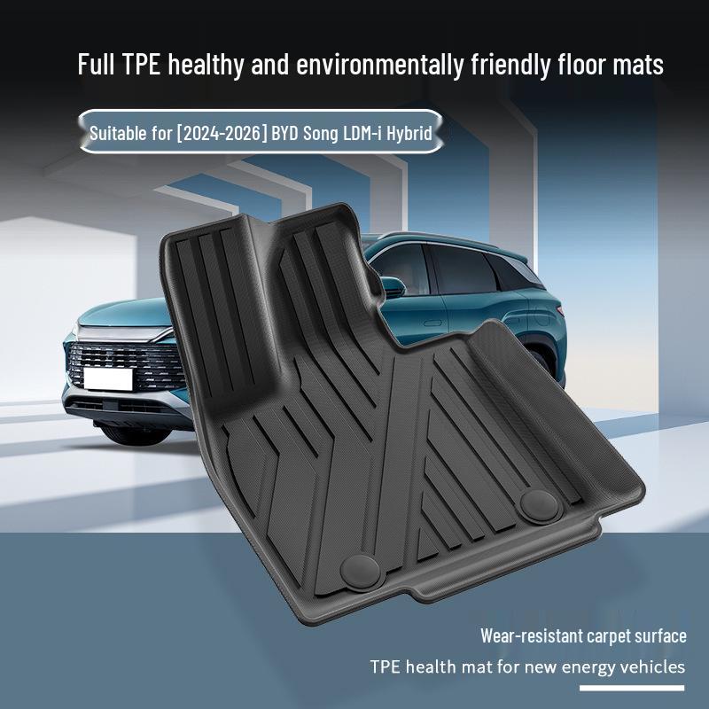 TPE Floor Mats for BYD Song L DM-i (2024-2026), Including Trunk and Seat Back Mats