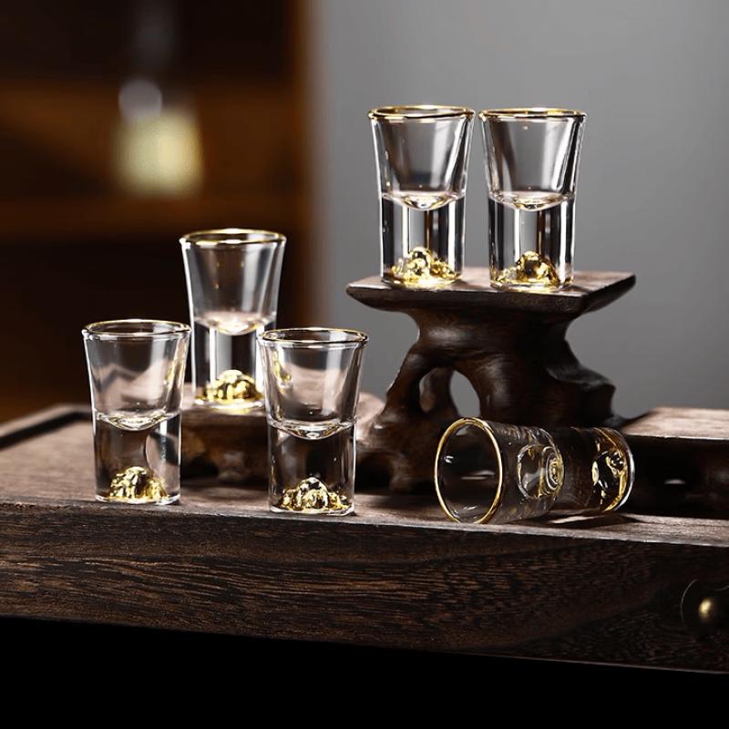 Thickened Glass Stemmed Shot Glass
