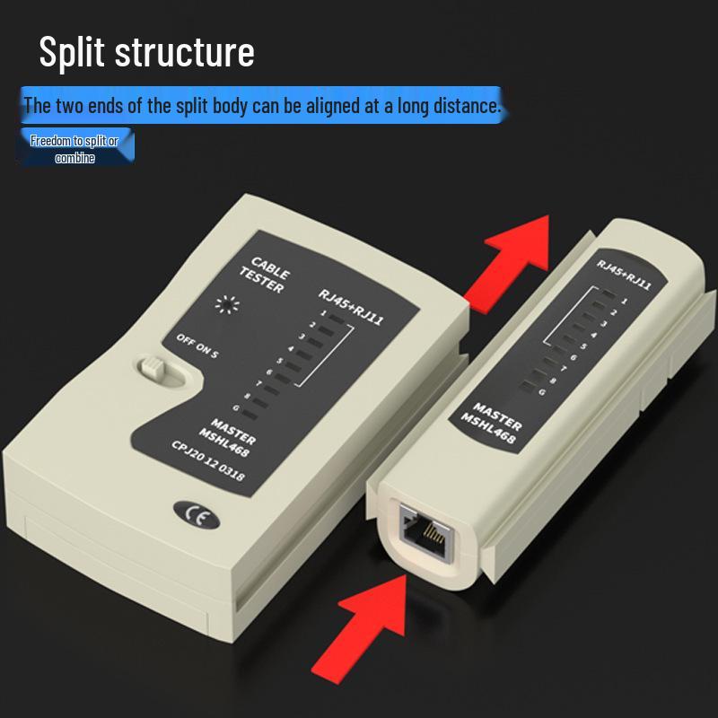 

Многофункциональный гигабитный тестер сетевых кабелей RJ45/RJ11 Includes RJ45 and RJ11