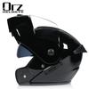 Dual Lens Flip-Up Full Face Motorcycle Helmet Men Women ABS Safety Gear Racing Street Riding