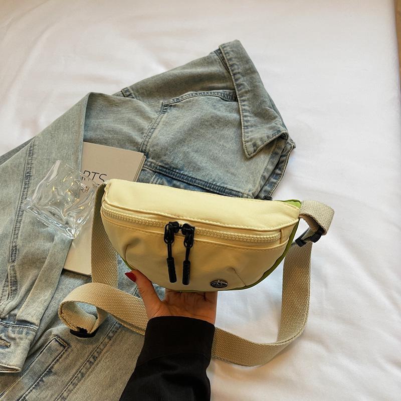 

2025 Autumn Nylon Crossbody Saddle Bag: Fashionable, Versatile, and Spacious жовтий