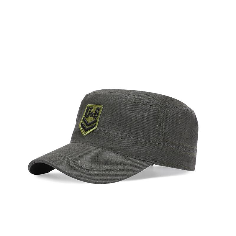 

Unisex Camouflage Flat Top Sunshade Baseball Cap - Versatile Spring & Summer Duckbill Sun Hat Adjustable армія зелений колір