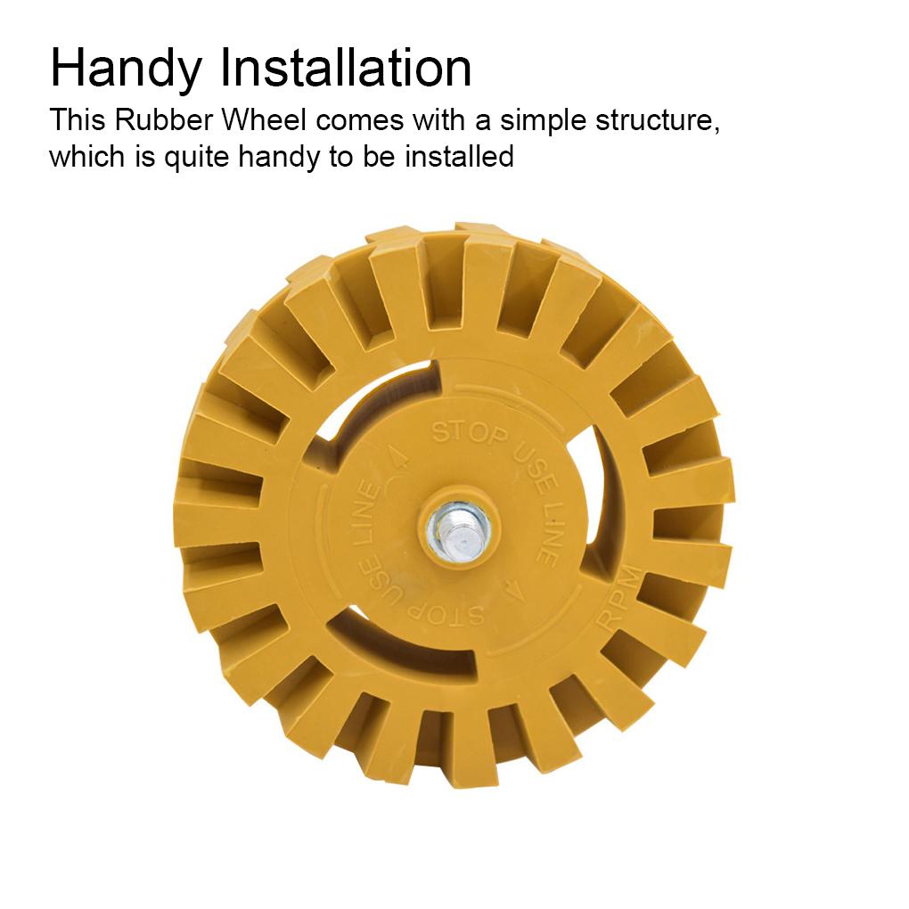 Decal Remover Rubber Wheel Sticker Eraser Handy Installation Household