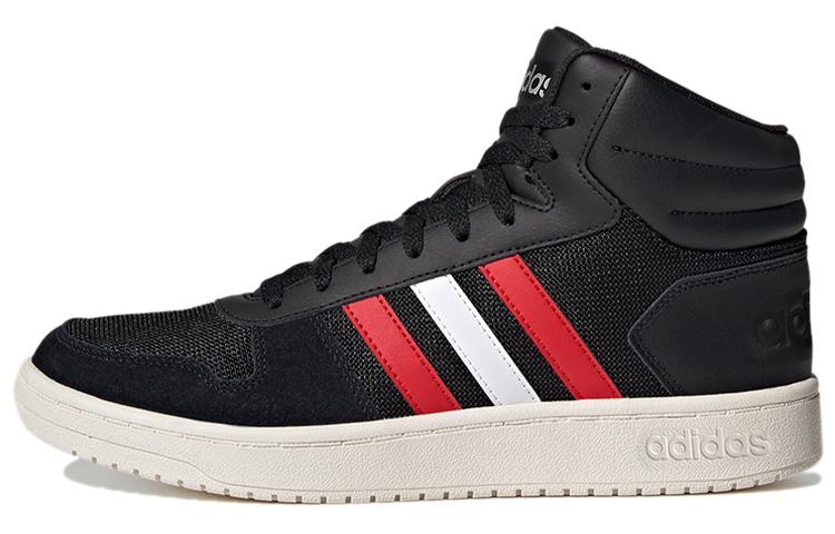 Adidas Hoops 2.0 Mid Black Red White FY5198 41⅓