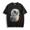 Cute White Owl with Sparkly Wings Graphic T-Shirt