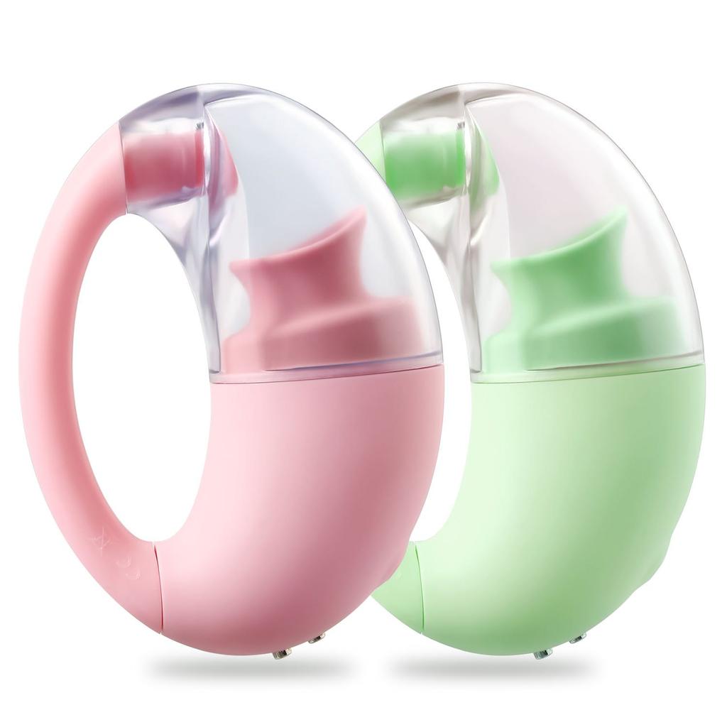 Clitoral Suction Silicone Nipple Sucking Massager Pink Green Suction S