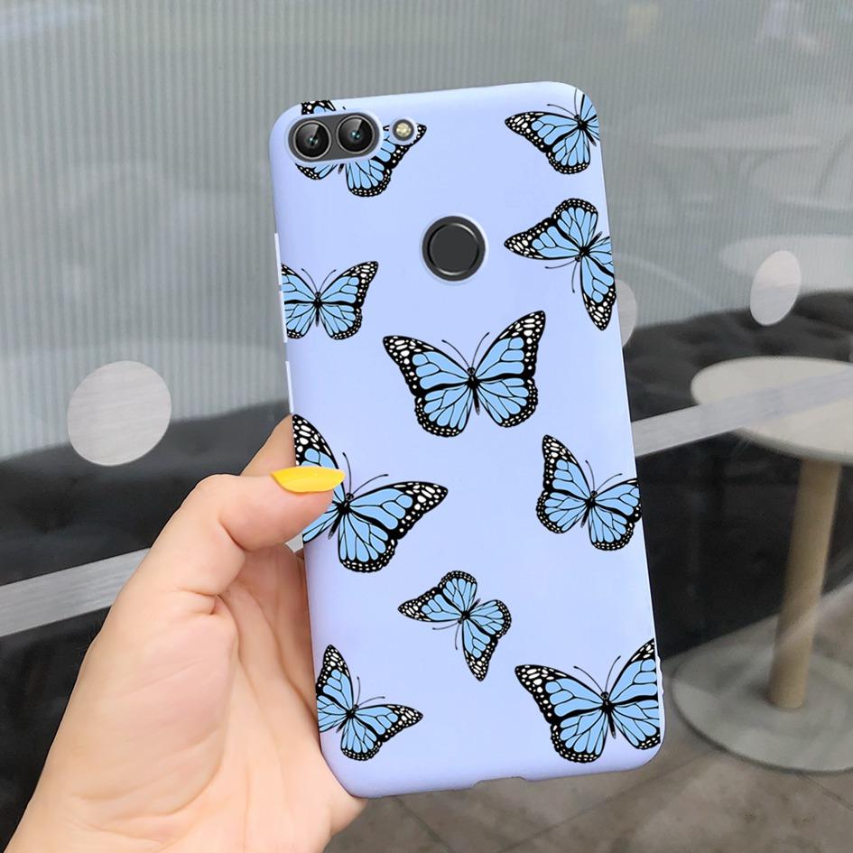 For Huawei P Smart Case For Huawei P Smart 2018 Daisy Flower Phone Case FIG-LX1 Soft Tpu Silicone Back Cover On PSmart 5.65" Bag
