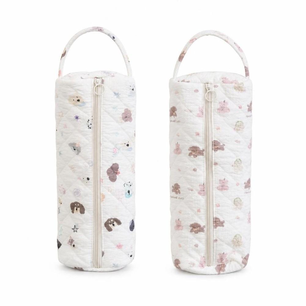 Large Capacity Hair Dryer Storage Bag Quilting Cotton Carrying Case Curler Storage Bag  for Travel