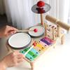 Toys Wooden Music For Babies Children's Multifunctional Music Knocking Table Early Education Drum Set Music Toy Baby Kids Gift