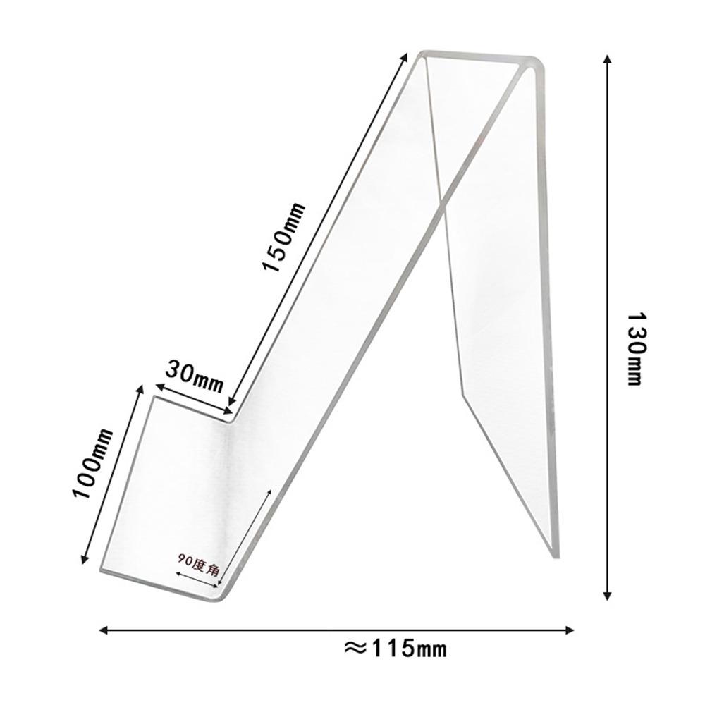 Minimalist Acrylic Book Holder Multi Functional Transparent CD Display Rack Portable Mobile Phone Support Desktop Use