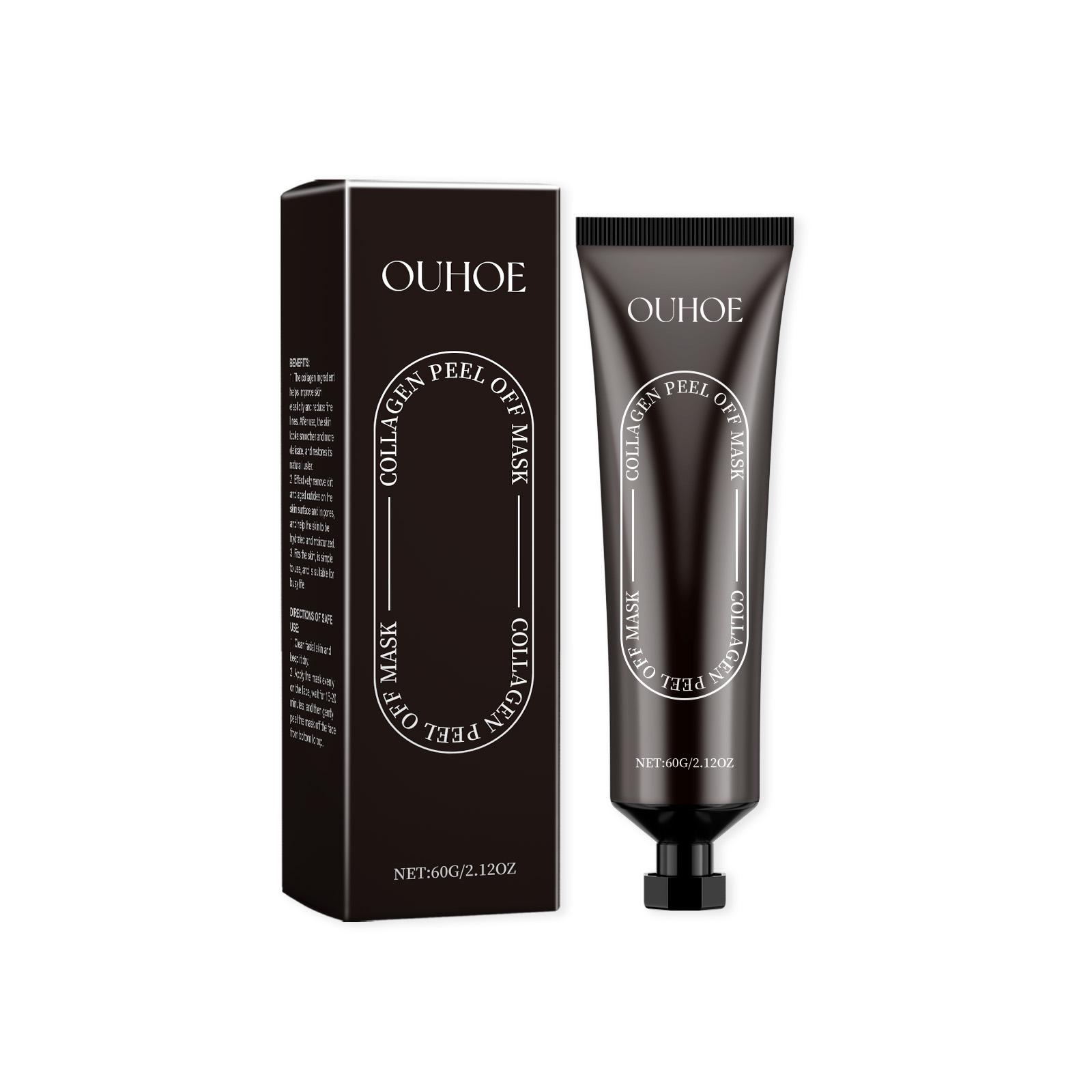 OUHOE collagen peeling and tearing mask gently cleans pores, facial oil control, moisturizing and moisturizing mask