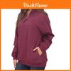 Premium Quality Womens Casual Zip Jumper Pullover Hoodies Top For Effortless Style